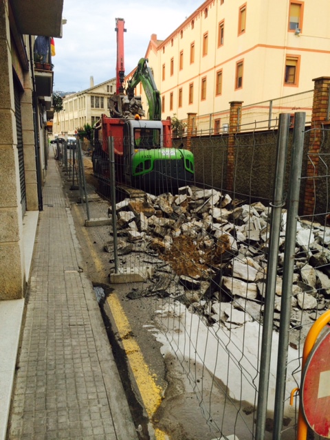 Demolición de pavimento con giratoria