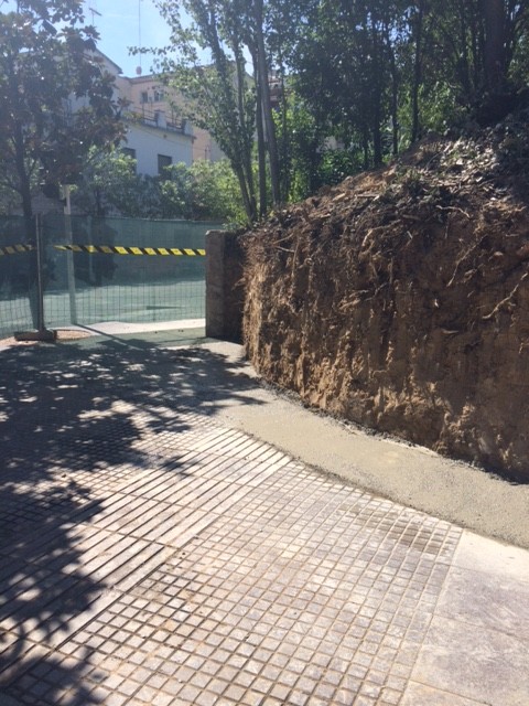 Aspecto antes de colocar muro de gaviones