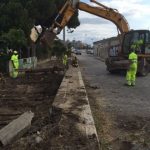 Retirada de traviesas mediante brigada ferroviaria y máquina Vaia-Car V704 FC