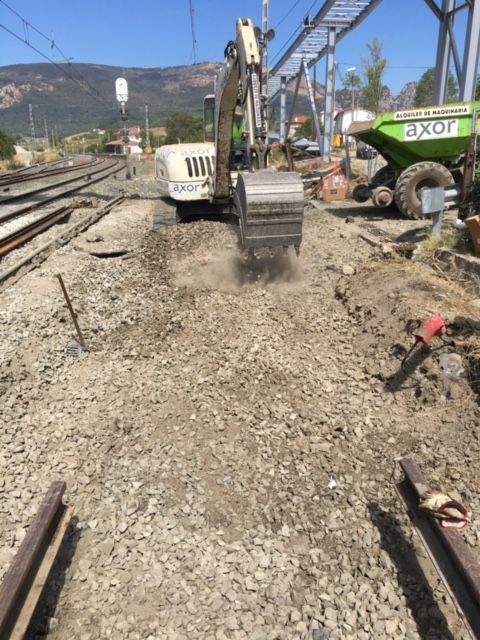 Preparación zona premontaje de vía