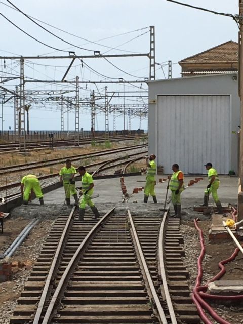 Hormigonado de plataforma y remolineado