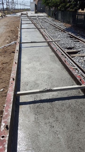 Hormigonado del prisma de instalaciones