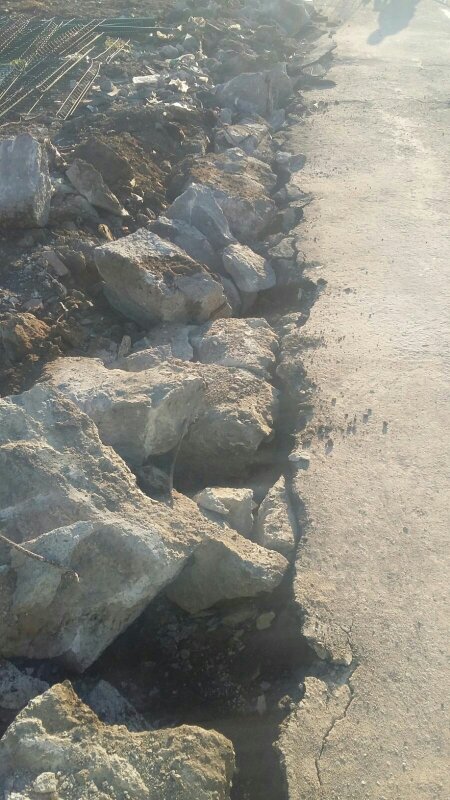 Demolición cimentación corrida