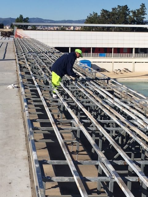 Refuerzo de estructura en zonas de anclaje de barandillas